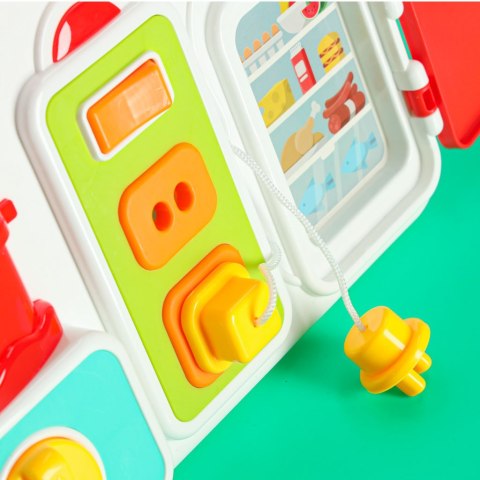 Tablica manipulacyjna sensoryczna montessori kuchnia zegar światło dźwięk Tablica manipulacyjna sensoryczna montessori kuchnia zegar światło dźwięk