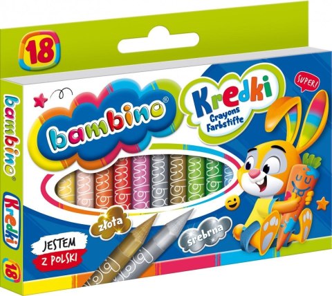 Bambino Kredki Z Glinki Kaolinowej 18 Kolorów Zestaw 0201 Bambino Kredki Z Glinki Kaolinowej 18 Kolorów Zestaw 0201