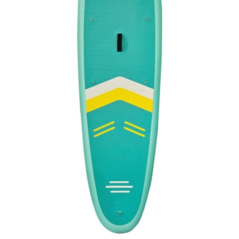 Deska SUP pompowana do pływania z siedzeniem akcesoriami wiosło zestaw turkusowa 350 cm Deska SUP pompowana do pływania z siedzeniem akcesoriami wiosło zestaw turkusowa 350 cm