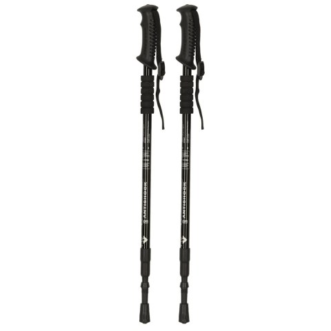 Kijki kije trekkingowe do nordic walking składane 2 sztuki czarne Kijki kije trekkingowe do nordic walking składane 2 sztuki czarne