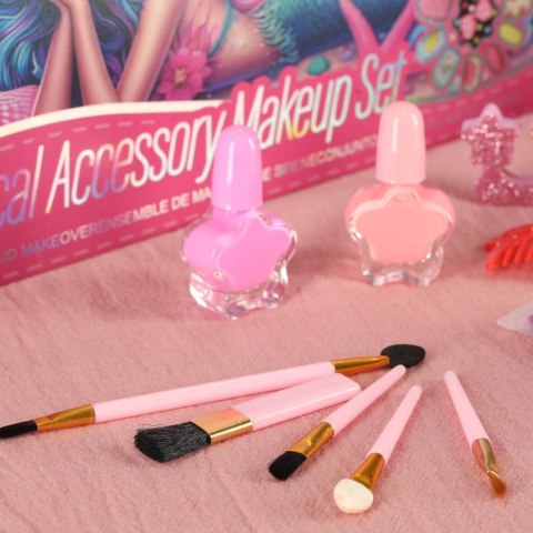 Kuferek zestaw kosmetyków do makijażu i paznokci makeup kosmetyki cienie lakiery szuflady syrenka Kuferek zestaw kosmetyków do makijażu i paznokci makeup kosmetyki cienie lakiery szuflady syrenka