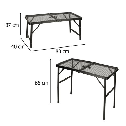 Stół stolik turystyczny LUARO kempingowy cateringowy składany 80 x 40 x 66 x 37 cm Stół stolik turystyczny LUARO kempingowy cateringowy składany 80 x 40 x 66 x 37 cm