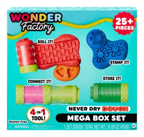 Wonder Factory Never Dry Dough Mega Box Set 595137-EUC Wonder Factory Never Dry Dough Mega Box Set 595137-EUC